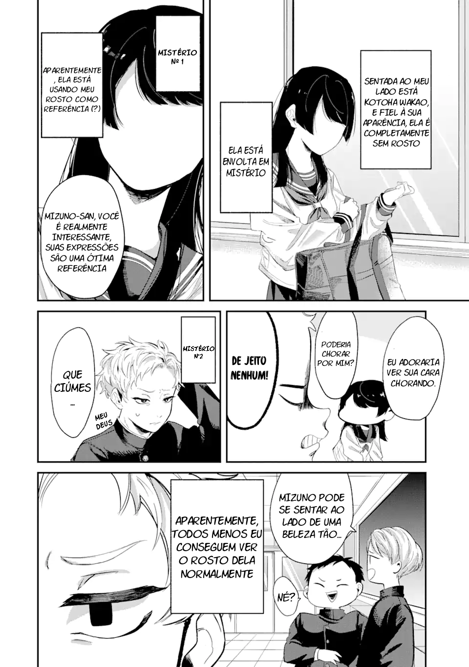 Tonari no Wakao-san wa Miesou de Mienai Não consigo ver o rosto da garota sentada ao meu lado 第4页