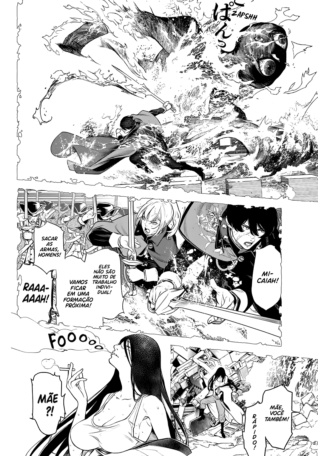 Kaijin Fugeki Os começos sempre ardem como um fogo descontrolado. Mesmo que, no fim, tudo o que reste sejam cinzas. 第48页